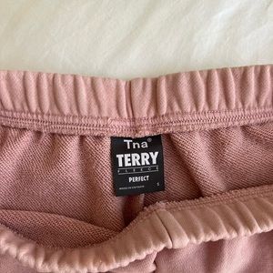 Aritzia TNA Terry Fleece Shorts
